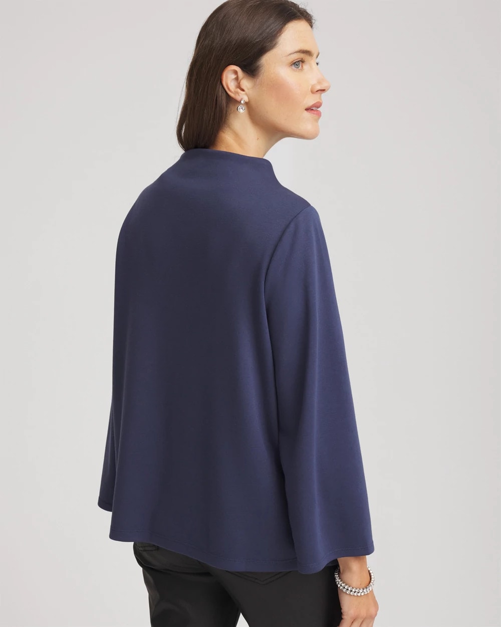 Chico's On Sale Indigo Sky Embellished Structured Top