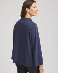 Chico's On Sale Indigo Sky Embellished Structured Top