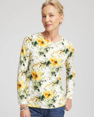 Chico's For Sale Ecru Garden Touch of Cool™ Layering Tee