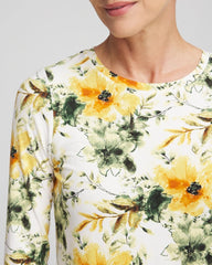 Chico's For Sale Ecru Garden Touch of Cool™ Layering Tee