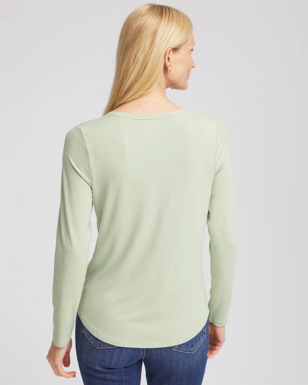 Chico's Online Sage Meadow Touch of Cool™ V-Neck Layering Tee