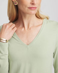 Chico's Online Sage Meadow Touch of Cool™ V-Neck Layering Tee