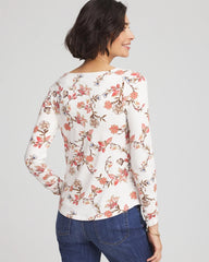 Chico's Outlet Ecru Touch of Cool™ Long-Sleeved Cowlneck Tee
