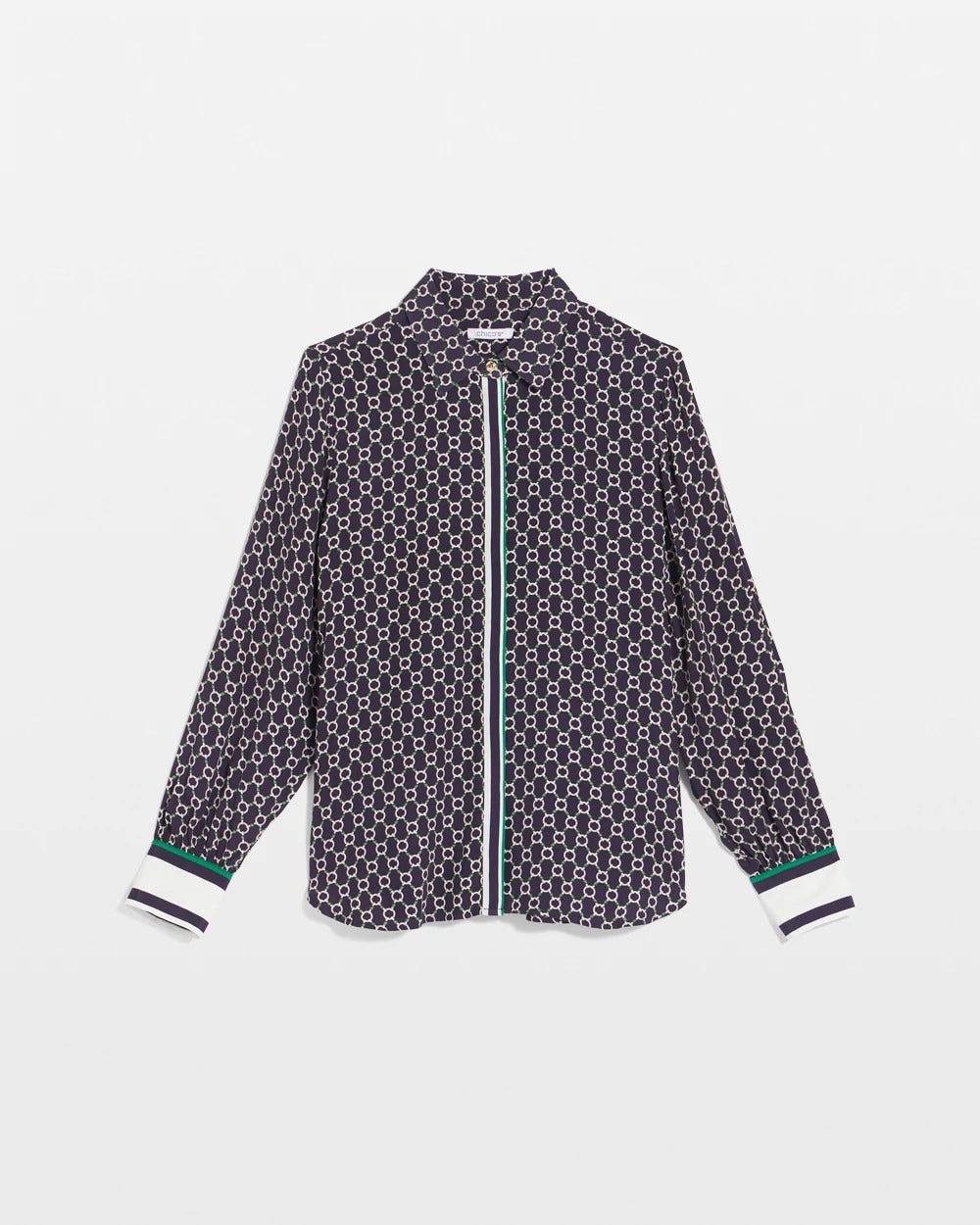 Chico's For Sale Passport Blue Faux Silk Twill Shirt