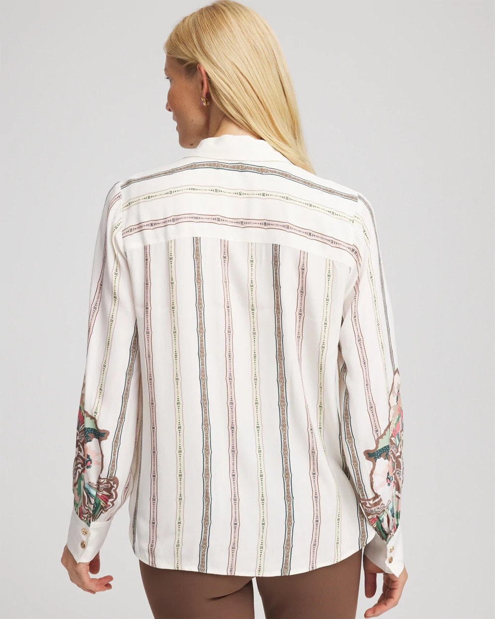 Chico's On Sale Ecru Silky Classic-Fit Shirt