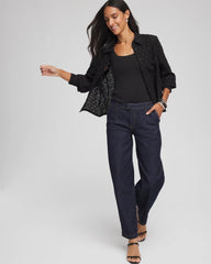 Chico's On Sale Black Heart Eyelet Shirt