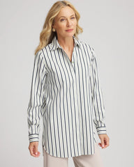 Chico's Outlet Sage Meadow No Iron™ Striped Shirt