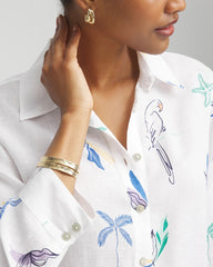 Chico's Online Optic White No Iron™ Island Linen Shirt