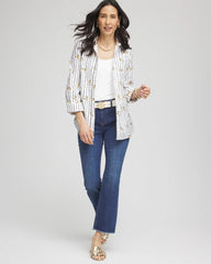 Chico's Outlet Optic White No Iron™ Leopard Graphic Shirt