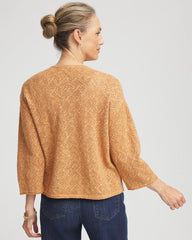Chico's For Sale Burnt Sienna Tweed Cropped Sweater