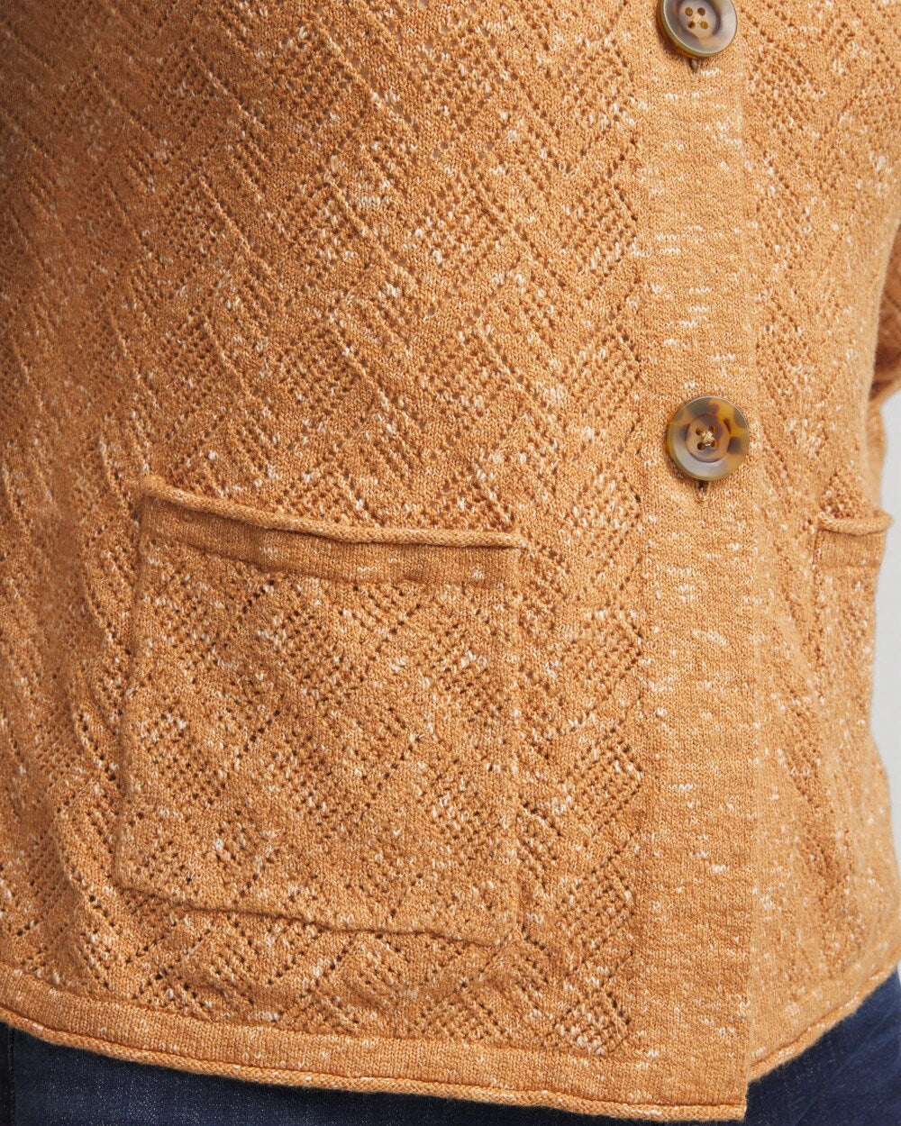 Chico's For Sale Burnt Sienna Tweed Cropped Sweater