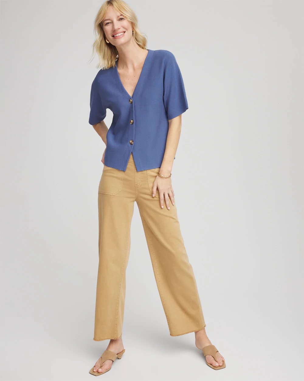 Chico's On Sale Blue Lotus Dolman Cardigan