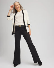 Chico's For Sale English Cream Tipped Lady Jacket Cardigan