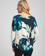 Chico's Sale Teal Shadow Ella Glacier V-Neck Pullover