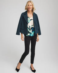 Chico's Sale Teal Shadow Ella Glacier V-Neck Pullover