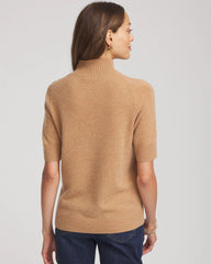 Chico's For Sale Camel Cashmere Elbow-Sleeve Sweater