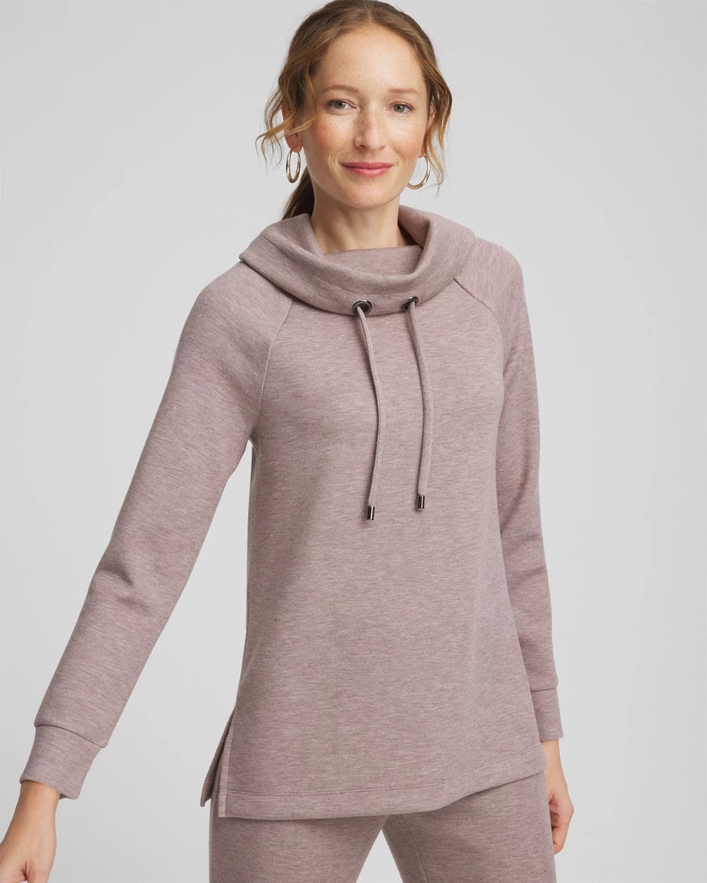 Chico's Outlet Taupe Heather Zenergy® Soft Tunic