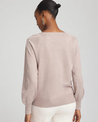 Chico's For Sale Rocky Mountain Embroidered Pull-Over Boatneck Sweater