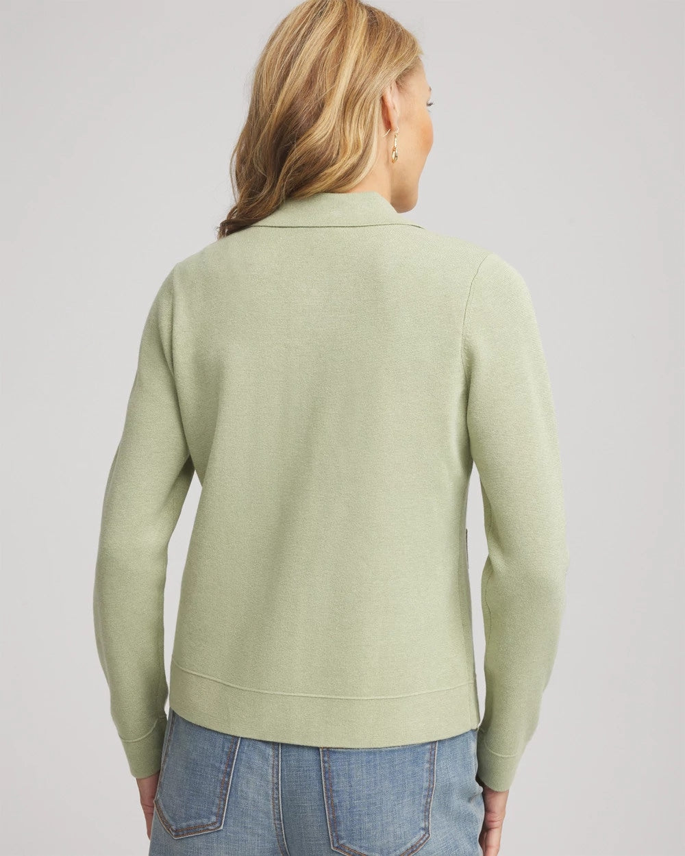 Chico's Online Sage Meadow Button-Front Cardigan Jacket
