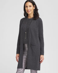 Chico's Online Dark Gray Cashmere Duster Cardigan
