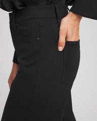 Chico's On Sale Black Five-Pocket Wide-Leg Ponte Pants