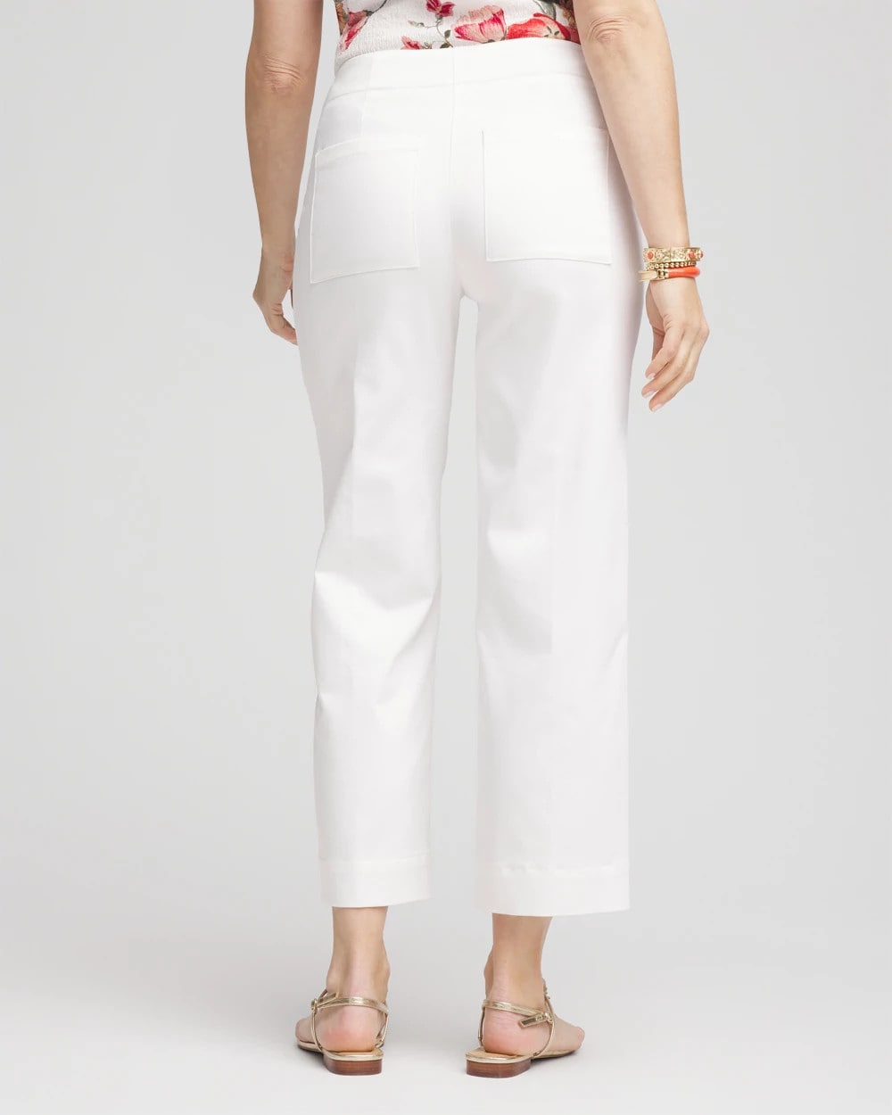 Chico's Online Alabaster Sateen Cutout Cropped Pants