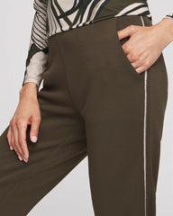 Chico's For Sale Primordial Forest Zenergy® Caviar Bead Scuba Ankle Pants