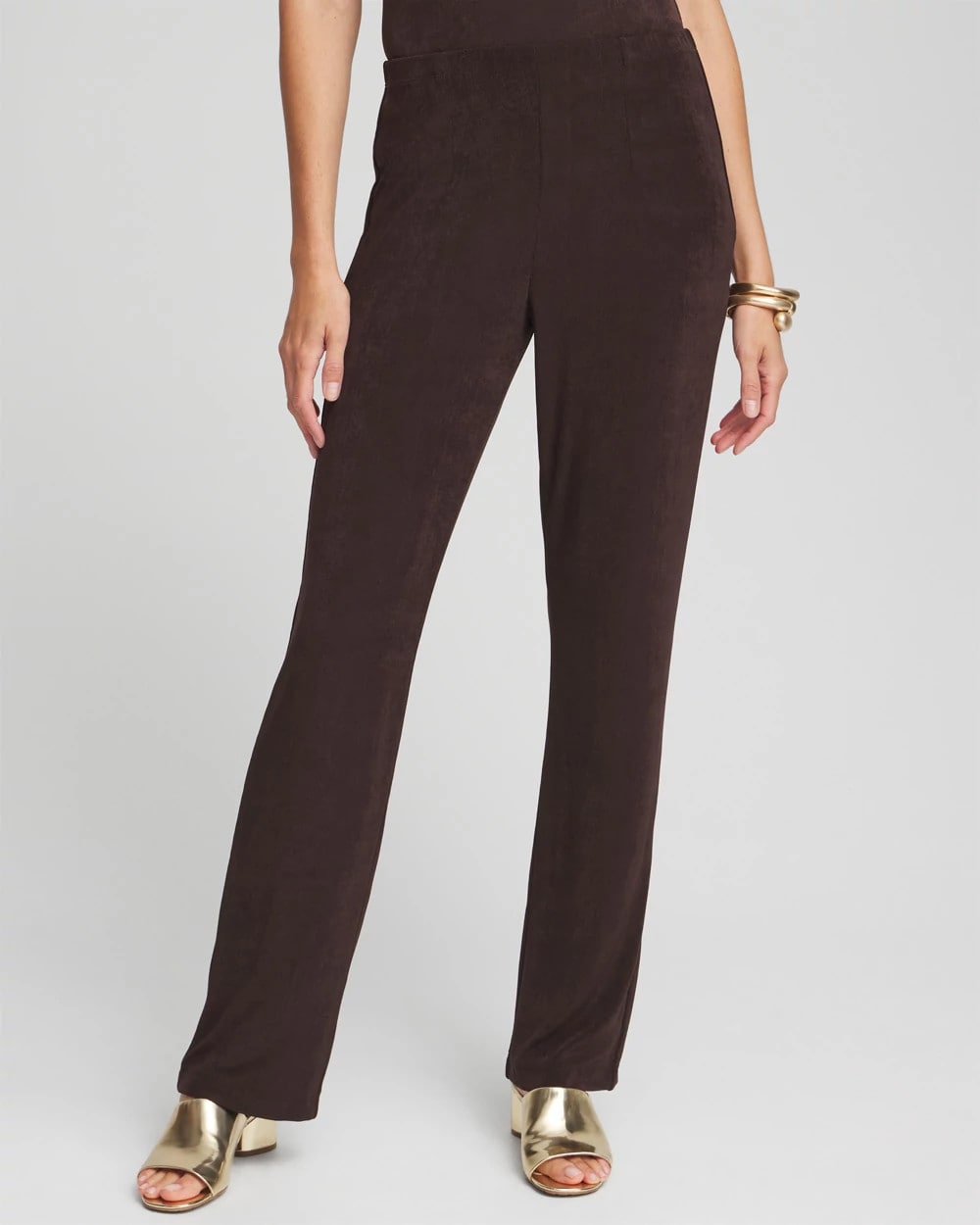 Chico's Discount Cocoa Bean Petite Travelers™ No Tummy Pants