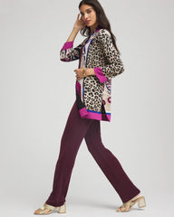 Chico's For Sale Blackened Burgundy Travelers™ Collection Artisanal Cardigan