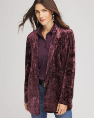 Chico's For Sale Night Bloom Crushed Velvet Blazer