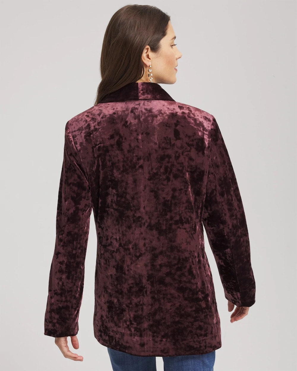 Chico's For Sale Night Bloom Crushed Velvet Blazer