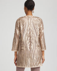 Chico's Discount Champagne Travelers™ Collection Champagne Sequins Jacket