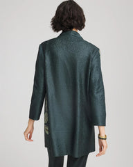 Chico's For Sale Darkest Spruce Travelers™ Collection Artisanal Crushed Reversible Jacket