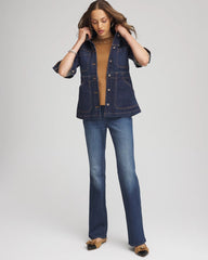 Chico's Online Morning Star Indigo Denim Field Jacket