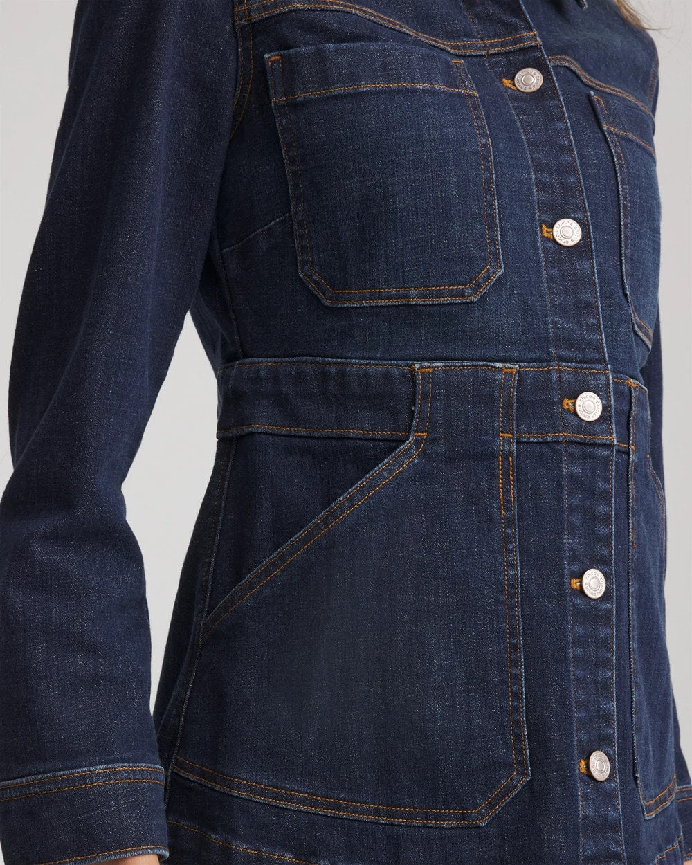Chico's Online Morning Star Indigo Denim Field Jacket