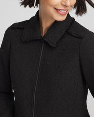 Chico's On Sale Black Bouclé Peplum Jacket