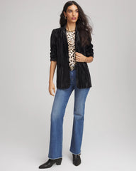Chico's Sale Black Velvet Shawl Collar Blazer