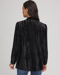 Chico's Sale Black Velvet Shawl Collar Blazer