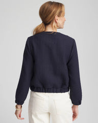 Chico's Outlet Midnight Waters Tweed Lady Jacket
