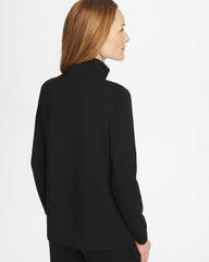 Chico's Online Black Zenergy® Soft Contrast Half Zip Pullover