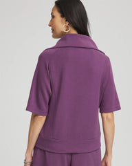Chico's Online Washed Grape Zenergy® Soft Half-Zip Top