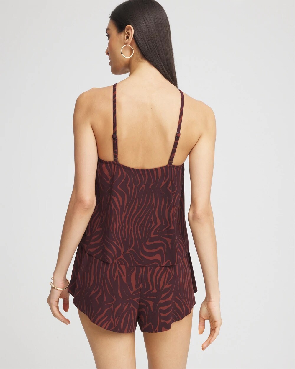 Chico's Sale Multi Brown Magicsuit® Goldie Zabra Romper