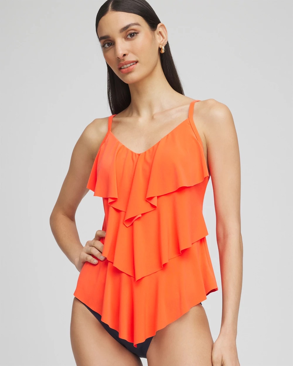 Chico's Online Orange Magicsuit® Solid Rita Tankini