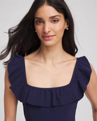 Chico's For Sale Navy Gottex Tutti Frutti Square Neck Swim Dress