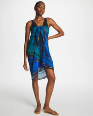 Chico's Discount Blue Multi Miraclesuit® Maldiva Pareo
