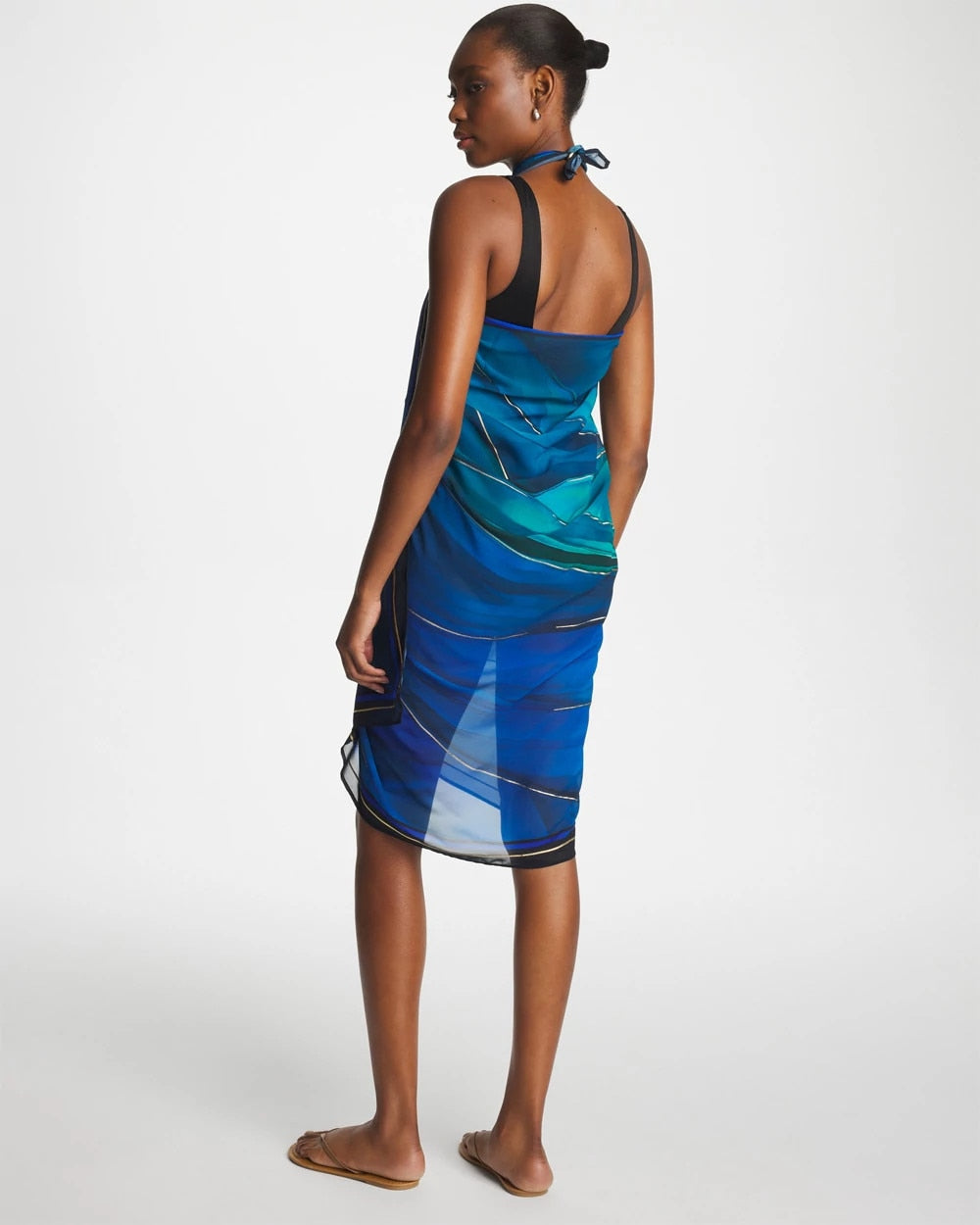 Chico's Discount Blue Multi Miraclesuit® Maldiva Pareo
