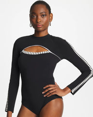 Chico's Sale Black/White Gottex Coco Long Sleeve One Piece