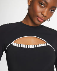 Chico's Sale Black/White Gottex Coco Long Sleeve One Piece