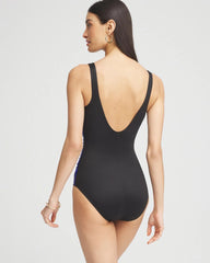 Chico's Discount Black And Blue Miraclesuit® Paka Mayan Temptress One Piece Swimsuit