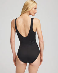 Chico's On Sale Black/White Miraclesuit Somerpointe One Piece Swimsuit